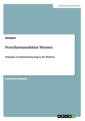 Book cover for Porzellanmanufaktur Meissen