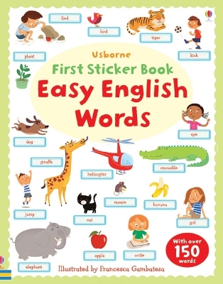 Cover of First Sticker Book Easy English Words