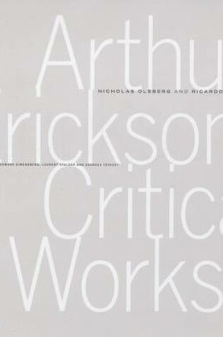 Cover of Arthur Erickson