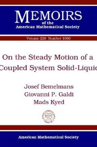 Cover of On the Steady Motion of a Coupled System Solid-Liquid