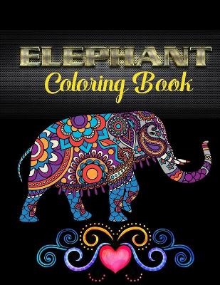 Book cover for Elephant coloring book