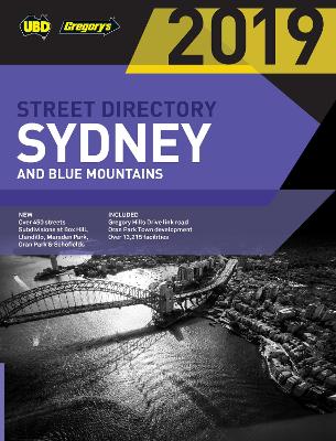 Book cover for Sydney & Blue Mountains Street Directory 2019 55th ed