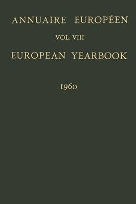 Book cover for Annuaire Europeen / European Yearbook