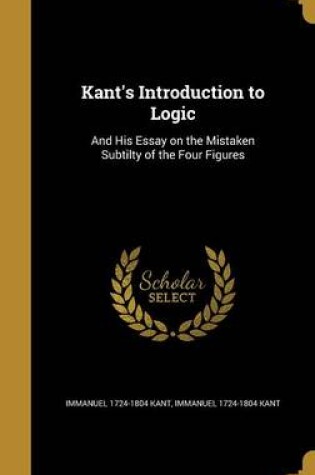 Cover of Kant's Introduction to Logic