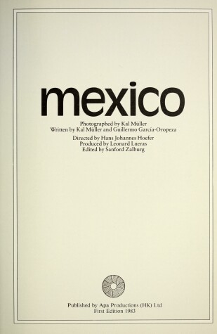 Book cover for Insight Guide Mexico