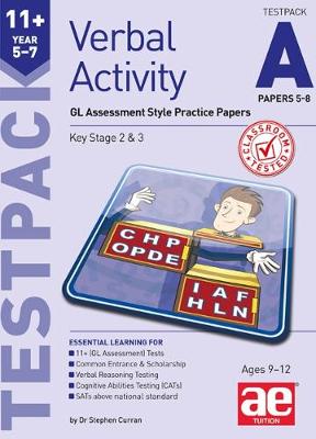 Book cover for 11+ Verbal Activity Year 5-7 Testpack A Papers 5-8