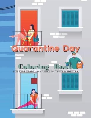 Book cover for Quarantine Day Coloring Book