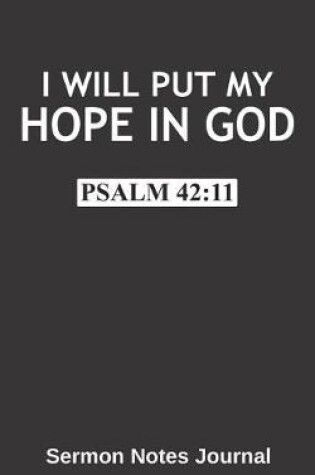 Cover of I Will Put My Hope in God Psalm 42