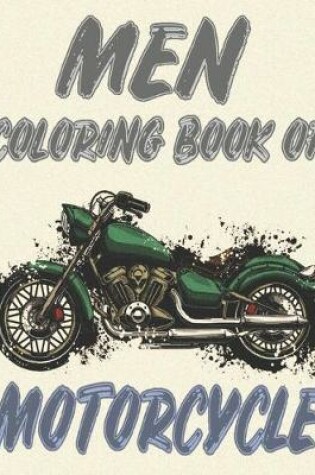 Cover of Men Coloring Book of Motorcycle