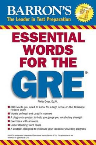 Cover of Essential Words for the GRE