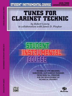 Book cover for Tunes for Clarinet Technic, Level III