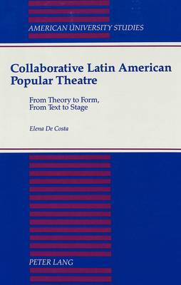 Book cover for Collaborative Latin American Popular Theatre