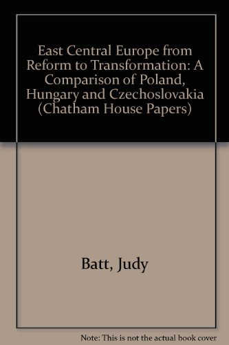 Book cover for East Central Europe from Reform to Transformation