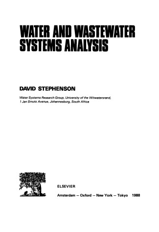 Book cover for Waste and Wastewater System Analysis