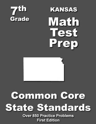 Book cover for Kansas 7th Grade Math Test Prep