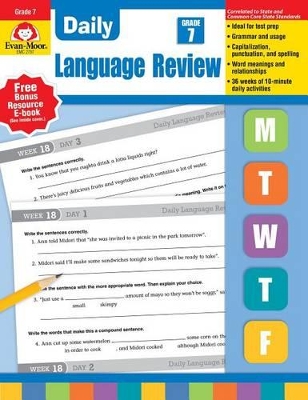Cover of Daily Language Review, Grade 7 Teacher Edition