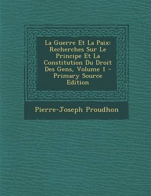 Book cover for La Guerre Et La Paix