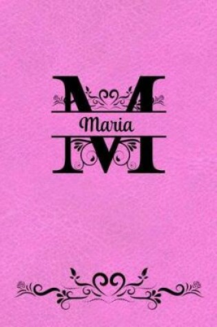 Cover of Split Letter Personalized Name Journal - Maria