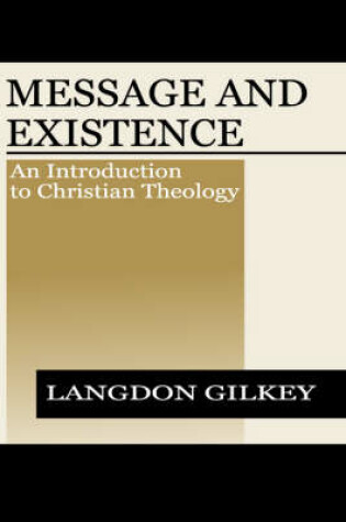 Cover of Message and Existence