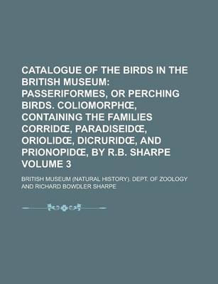 Book cover for Catalogue of the Birds in the British Museum Volume 3