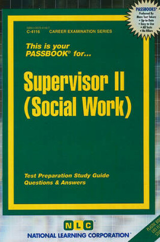 Cover of Supervisor II (Social Work)