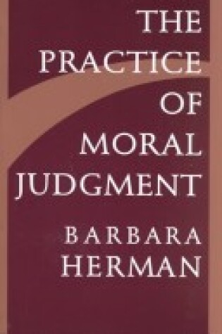 Cover of The Practice of Moral Judgment