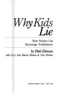 Book cover for Why Kids Lie