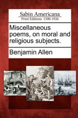 Cover of Miscellaneous Poems, on Moral and Religious Subjects.