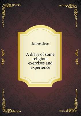 Book cover for A diary of some religious exercises and experience