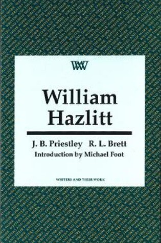 Cover of William Hazlitt