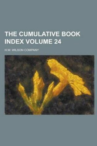 Cover of The Cumulative Book Index Volume 24