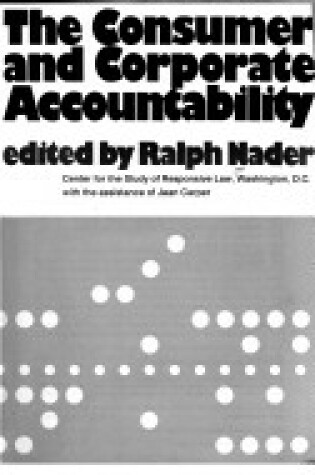 Cover of Consumer and Corporate Accountability