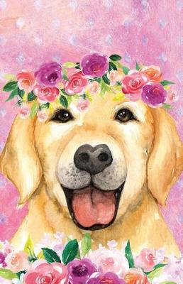 Book cover for Journal Notebook For Dog Lovers Labrador In Flowers