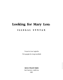 Book cover for Looking for Mary Lou: Illegal Syntax