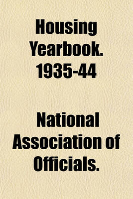 Book cover for Housing Yearbook. 1935-44