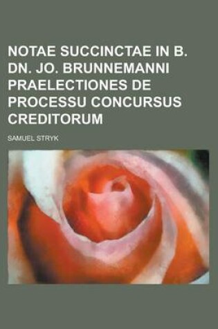 Cover of Notae Succinctae in B. Dn. Jo. Brunnemanni Praelectiones de Processu Concursus Creditorum