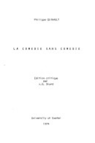 Cover of Comedie sans Comedie