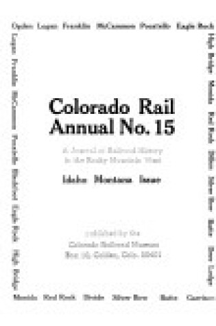 Cover of Colorado Railroad Annual #15