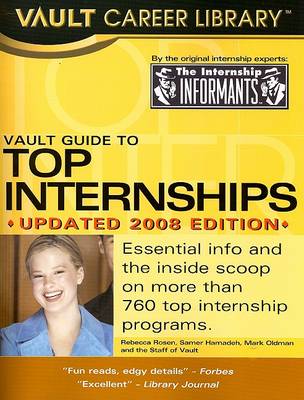 Cover of Vault Guide to Top Internships