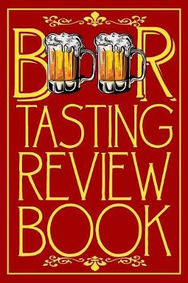 Book cover for Beer Tasting Review Book Organizer with Illustration Design Gift