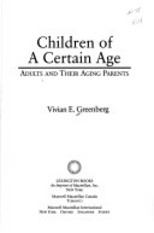 Cover of Children of a Certain Age