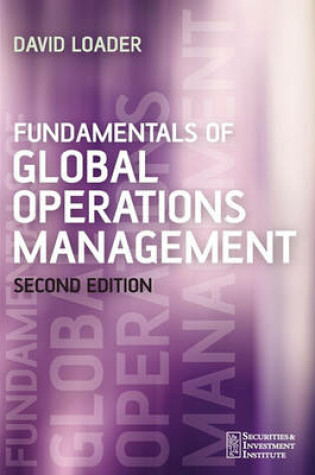 Cover of Fundamentals of Global Operations Management