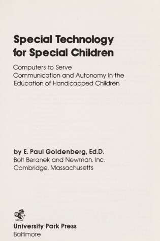 Cover of Special Technology for Special Children