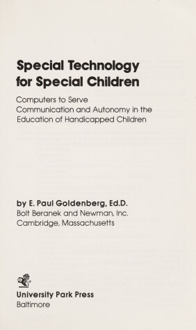 Book cover for Special Technology for Special Children