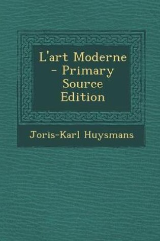 Cover of L'Art Moderne (Primary Source)