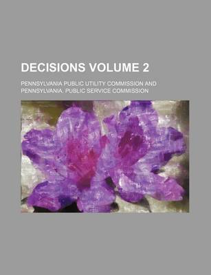 Book cover for Decisions Volume 2