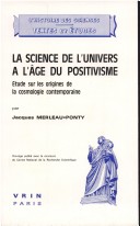 Book cover for La Science de l'Univers a l'Age Du Positivisme