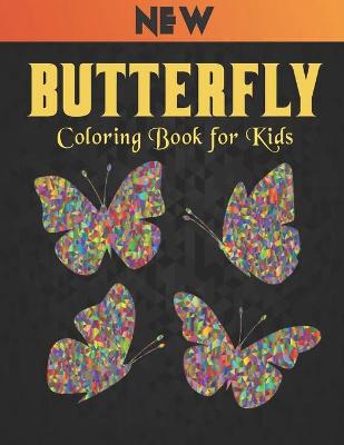 Book cover for New Butterfly Coloring Book for Kids