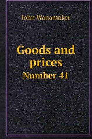 Cover of Goods and prices Number 41