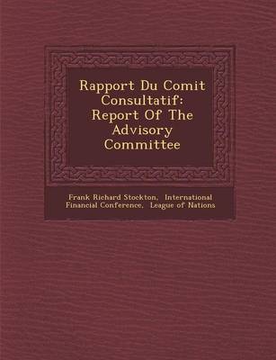 Book cover for Rapport Du Comit Consultatif